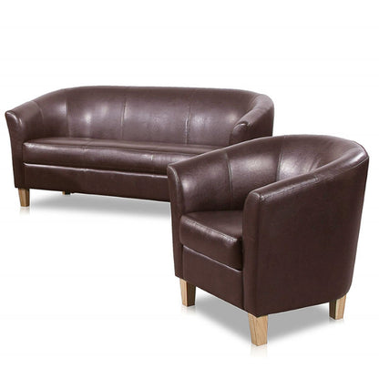 Claridon PU Leather 1 Seater Sofa