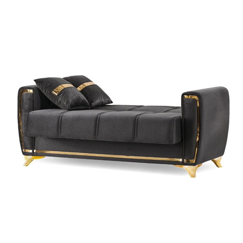 Kayseri 3 Seater Sofa Bed Velvet Fabric