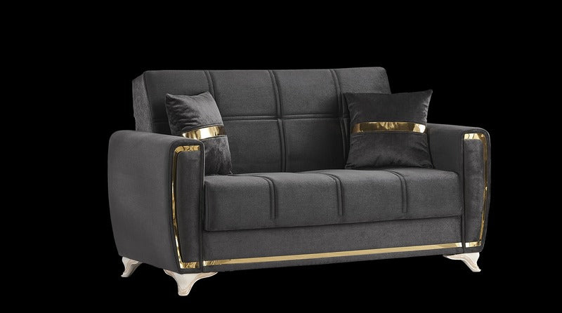 Kayseri 3 Seater Sofa Bed Velvet Fabric