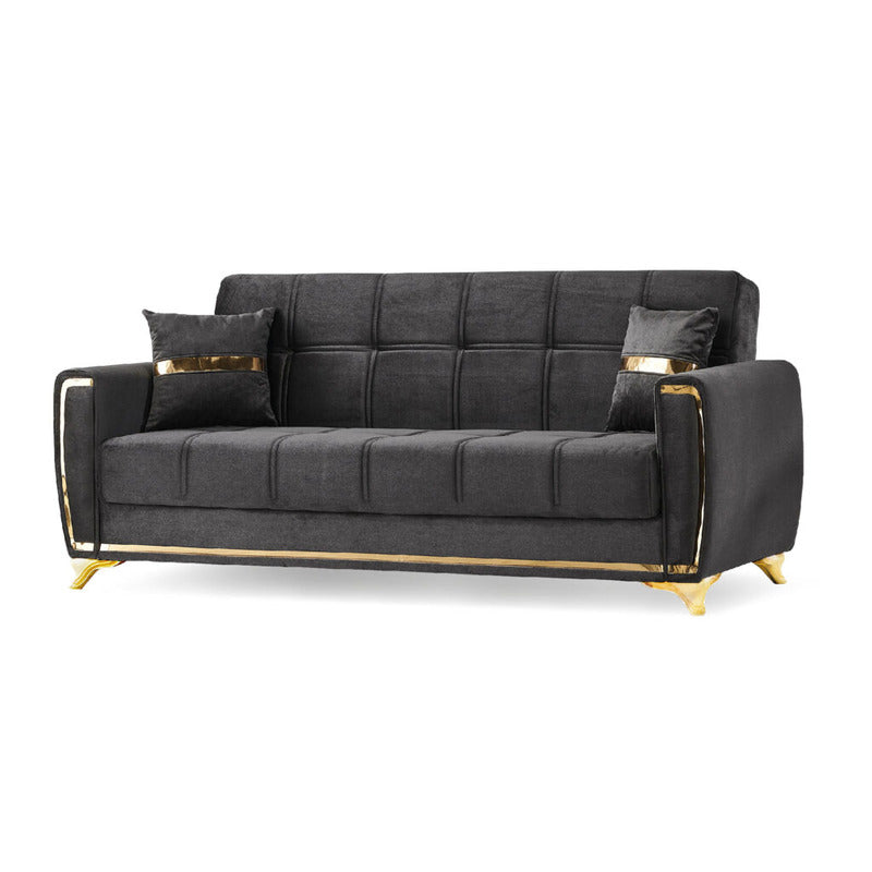 Kayseri 2 Seater Sofa Bed Velvet Fabric