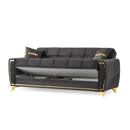 Kayseri 2 Seater Sofa Bed Velvet Fabric