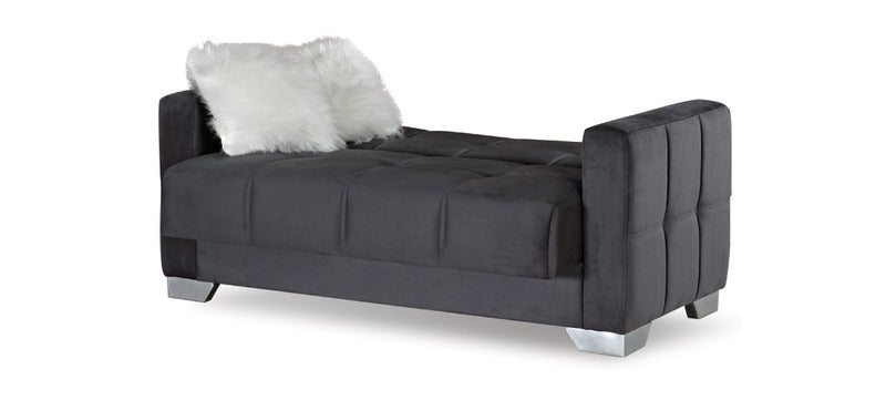 Ottawa 3 Seater Sofa Bed Grey Fabric