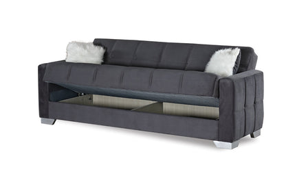 Ottawa 2 Seater Sofa Bed Grey Fabric