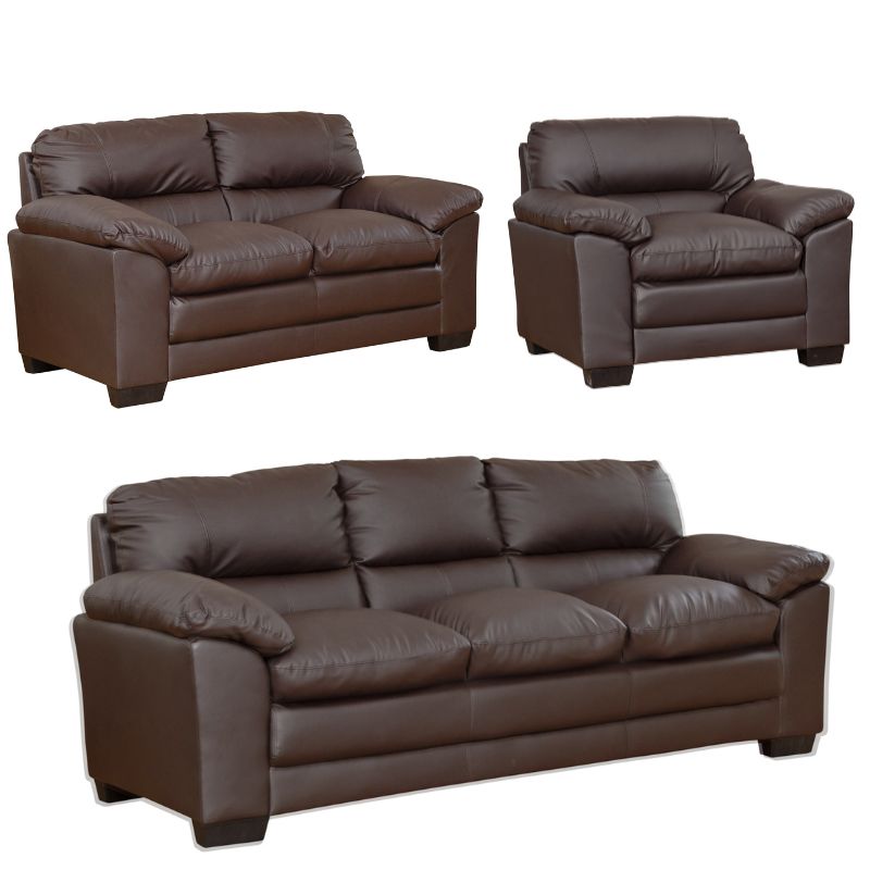 Ashlon 3+2+1 Leather Sofa Set Suite