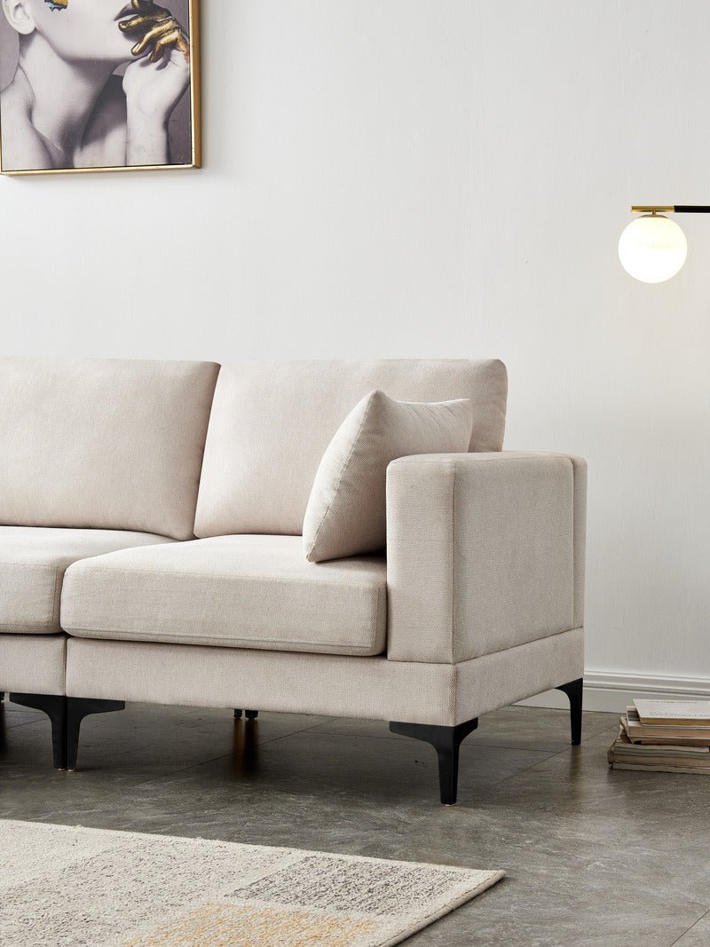 ANEK 3 Seater Fabric Sofa - Sofa & Living