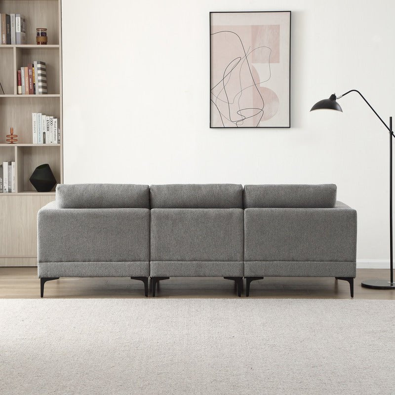 ANEK 3 Seater Fabric Sofa - Sofa & Living