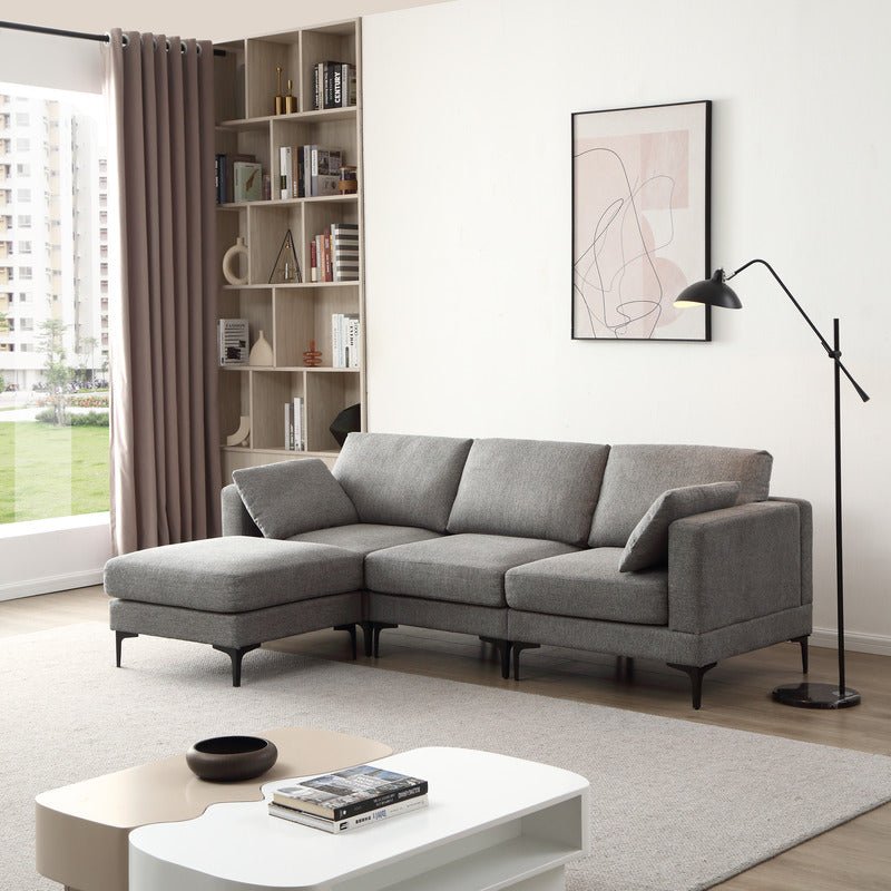 ANEK 3 Seater Fabric Sofa - Sofa & Living