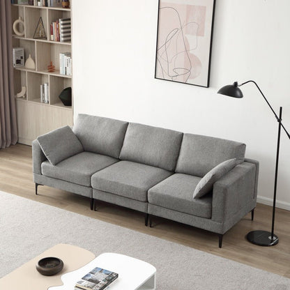 ANEK 3 Seater Fabric Sofa - Sofa & Living