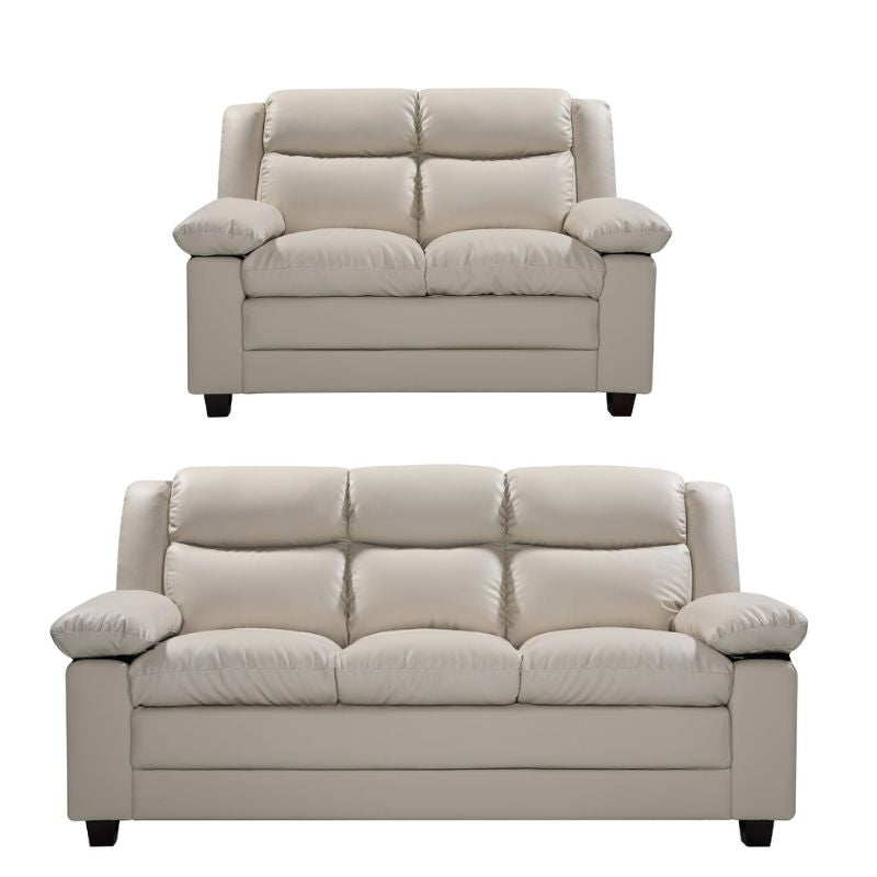 Arthur 3+2 Leather Seater Sofa Set - Sofa & Living