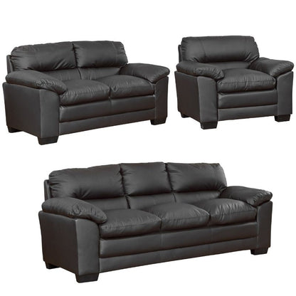 Ashlon 3 Seater Leather Sofa - Sofa & Living