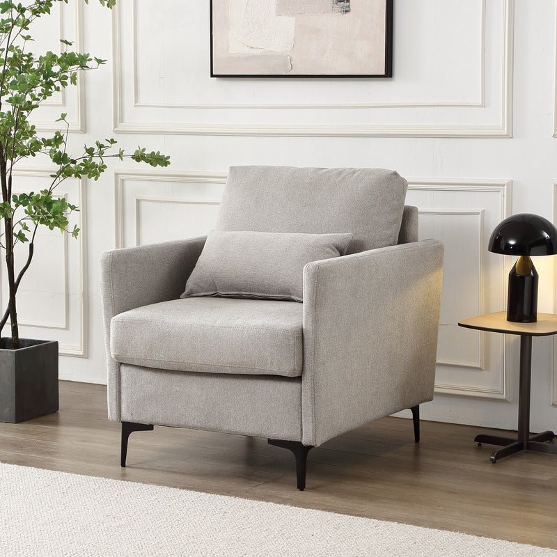 Boissiere Modular Grey 2 Seater Sofa with 1 Chaise - Sofa & Living