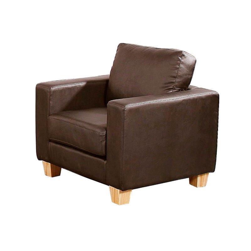 Chesterfield PU Leather 1 Seater Sofa - Sofa & Living