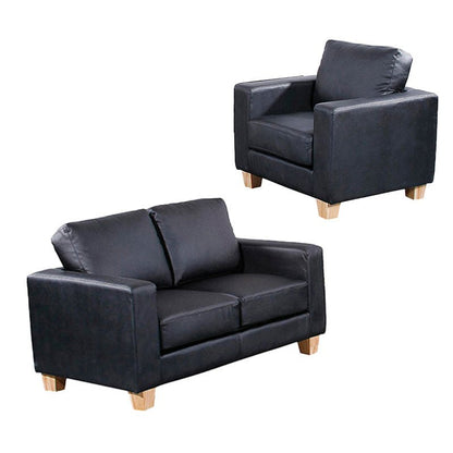 Chesterfield PU Leather 1 Seater Sofa - Sofa & Living