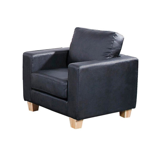 Chesterfield PU Leather 1 Seater Sofa - Sofa & Living