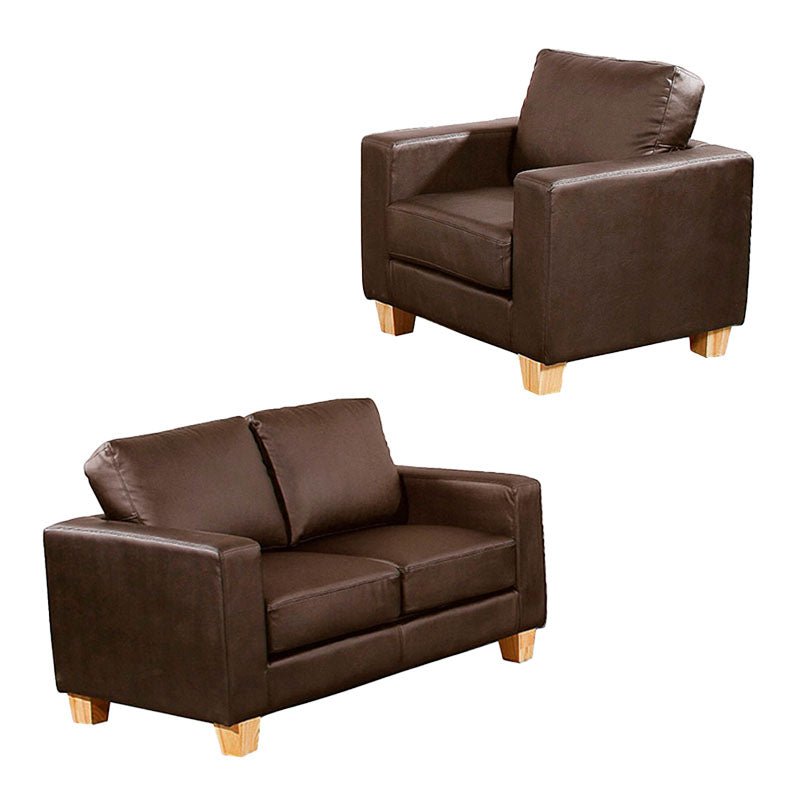 Chesterfield PU Leather 1 Seater Sofa - Sofa & Living