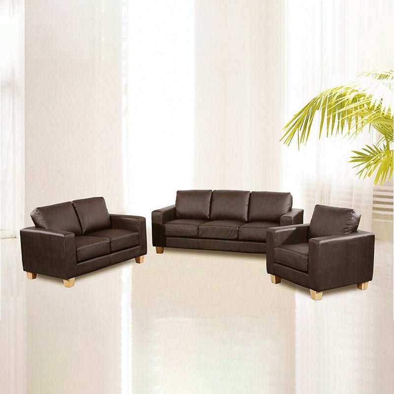 Chesterfield PU Leather 3+2+1 Seater Sofa - Sofa & Living