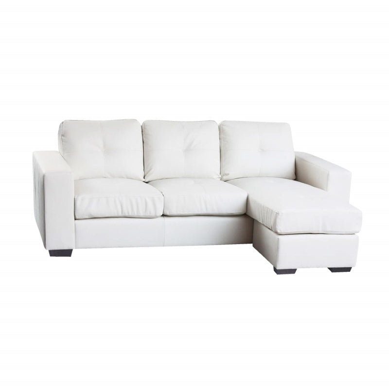 Diego Chaise Sofa Full Bonded Leather - Sofa & Living