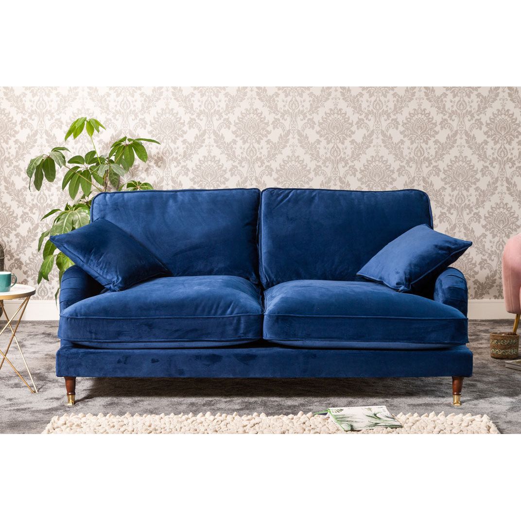 Elodie 2 Seater Velvet Fabric Sofa - Sofa & Living