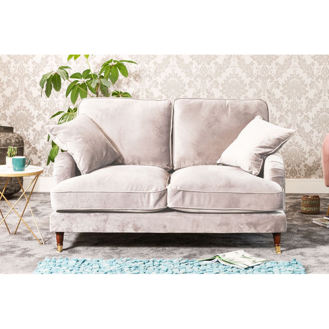 Elodie 2 Seater Velvet Fabric Sofa - Sofa & Living