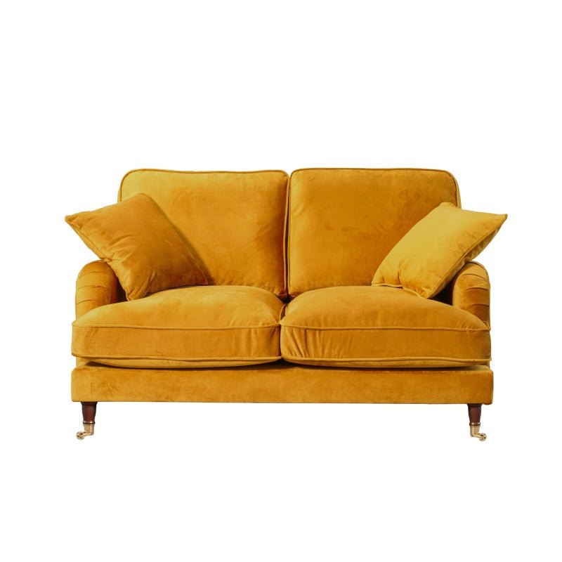 Elodie 2 Seater Velvet Fabric Sofa - Sofa & Living