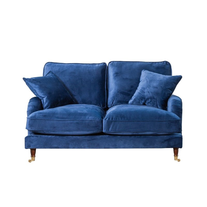 Elodie 2 Seater Velvet Fabric Sofa - Sofa & Living