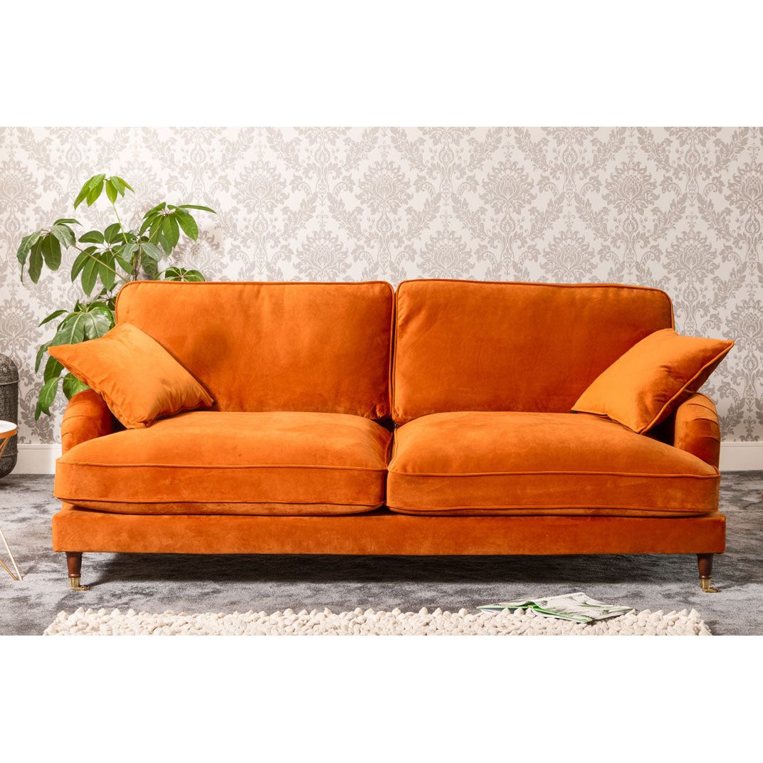 Elodie 2 Seater Velvet Fabric Sofa - Sofa & Living