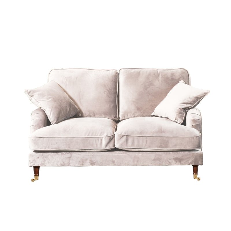 Elodie 2 Seater Velvet Fabric Sofa - Sofa & Living