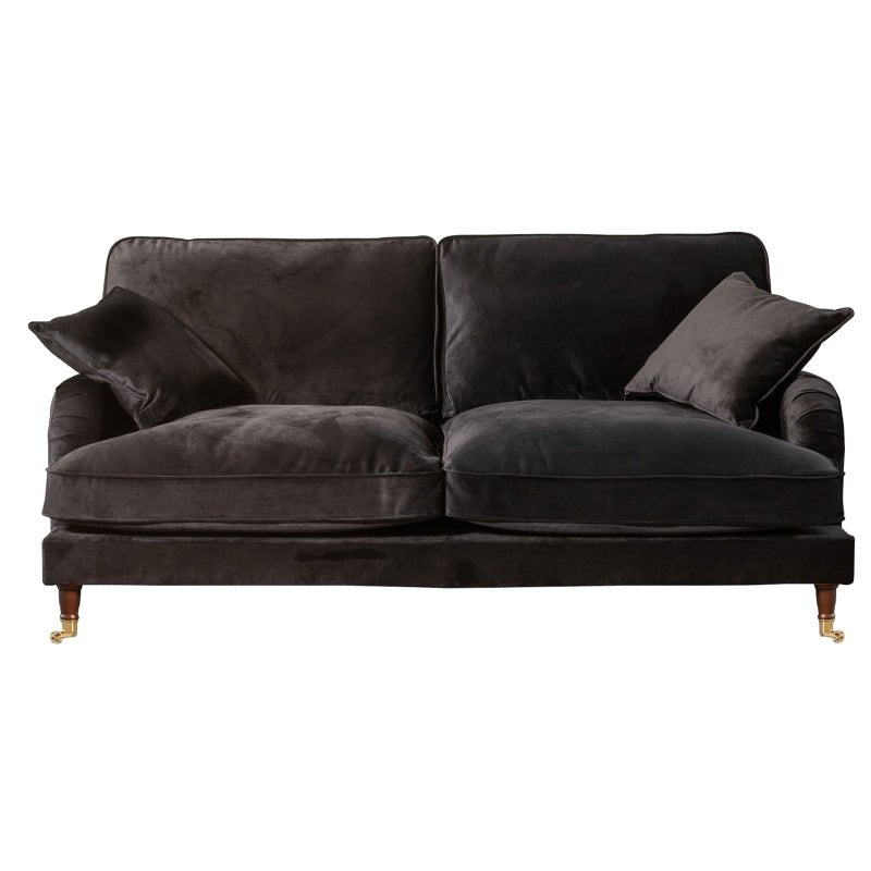 Elodie 3 Seater Velvet Fabric Sofa - Sofa & Living