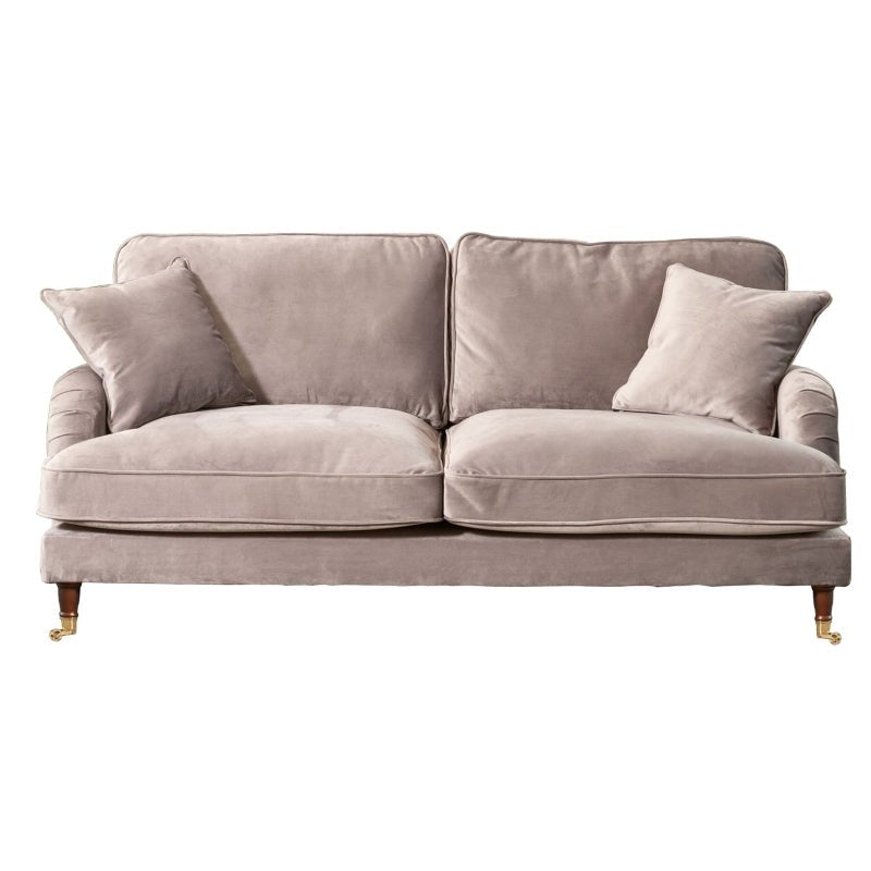 Elodie 3 Seater Velvet Fabric Sofa - Sofa & Living