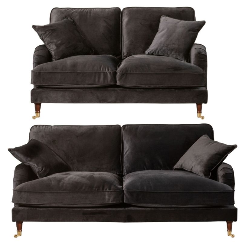 Elodie 3+2 Seater Velvet Fabric Sofa Set Suite - Sofa & Living