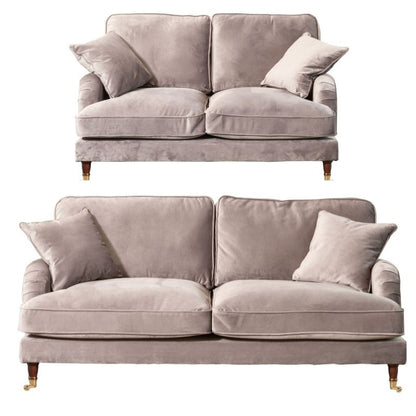 Elodie 3+2 Seater Velvet Fabric Sofa Set Suite - Sofa & Living