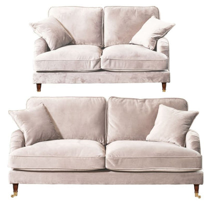 Elodie 3+2 Seater Velvet Fabric Sofa Set Suite - Sofa & Living