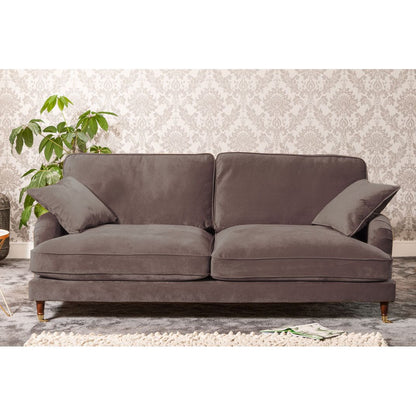 Elodie 4 Seater Velvet Fabric Sofa - Sofa & Living