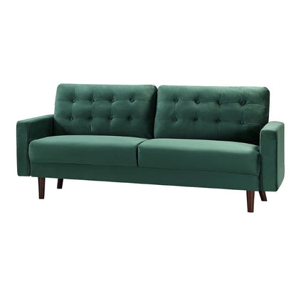 Emerson Velvet Fabric 2 Seater Sofa - Sofa & Living