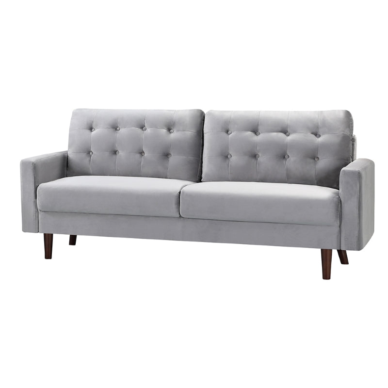 Emerson Velvet Fabric 2 Seater Sofa - Sofa & Living