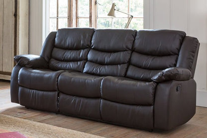 Hamstead 2 Seater Leather Motion Recliner - Sofa & Living