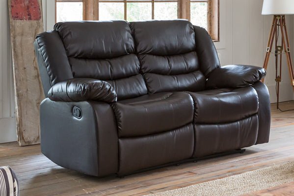 Hamstead 2 Seater Leather Motion Recliner - Sofa & Living