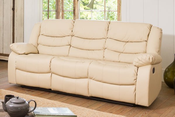 Hamstead 2 Seater Leather Motion Recliner - Sofa & Living