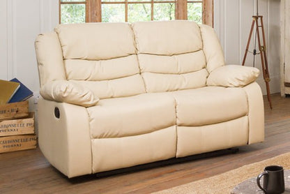 Hamstead Leather 3+2 Sofa Set Suite Motion Recliner - Sofa & Living