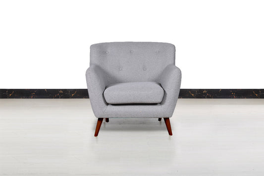 Nordic Retro 1 Seater Fabric Armchair/Sofa - Sofa & Living