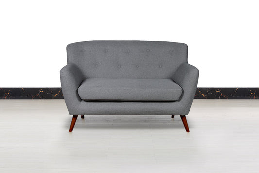 Nordic Retro 2 Seater Fabric Loveseat/Sofa - Sofa & Living