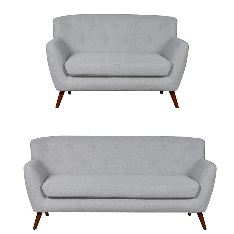 Nordic Retro 2 Seater Fabric Loveseat/Sofa - Sofa & Living