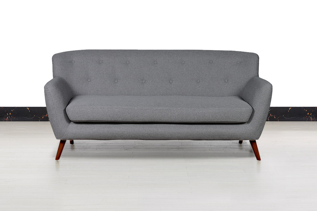 Nordic Retro 2 Seater Fabric Loveseat/Sofa - Sofa & Living