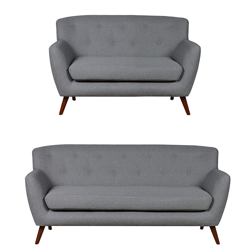 Nordic Retro 2 Seater Fabric Loveseat/Sofa - Sofa & Living