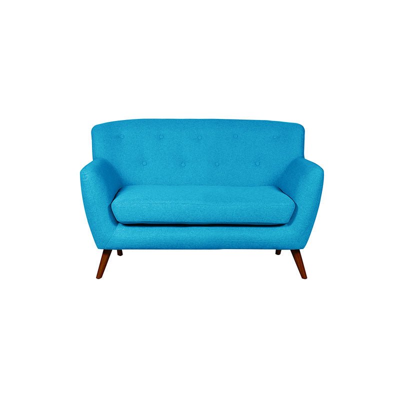 Nordic Retro 2 Seater Fabric Loveseat/Sofa - Sofa & Living