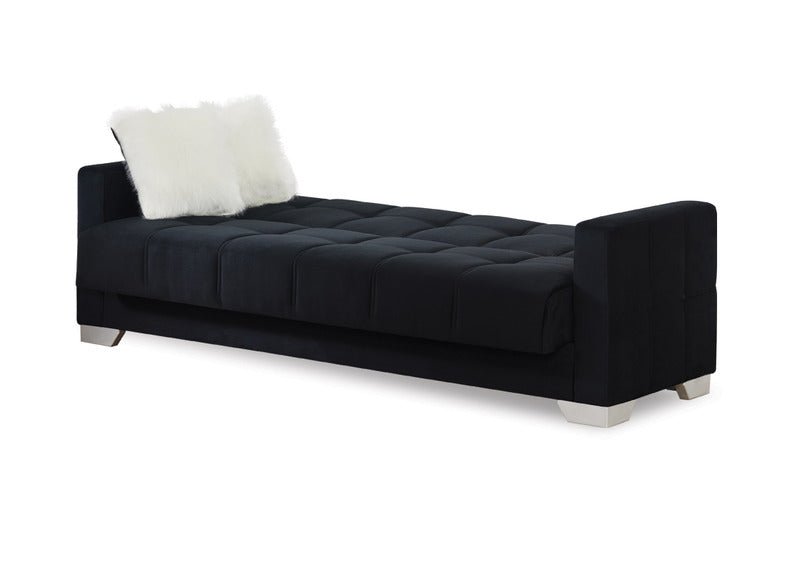 Ontario 3 Seater Sofa Bed Velvet Fabric - Sofa & Living