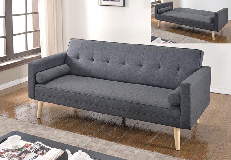 Paris Linen Sofa Bed Dark Grey - Sofa & Living