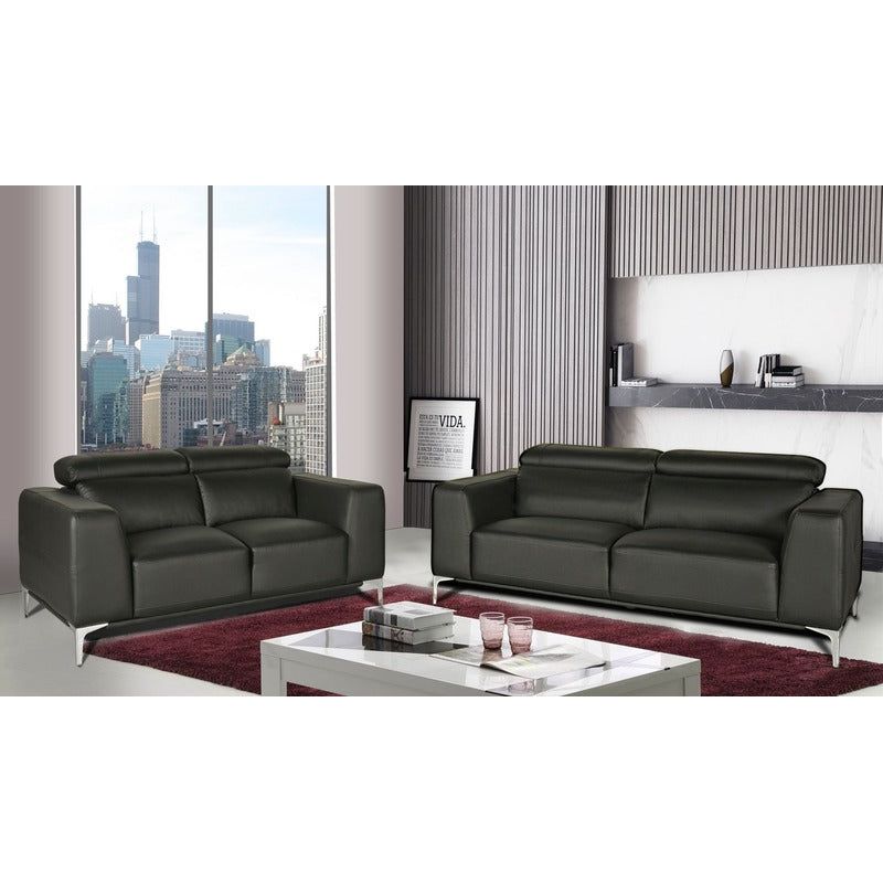 Seedrock 3+2 Leather Sofa Set - Sofa & Living