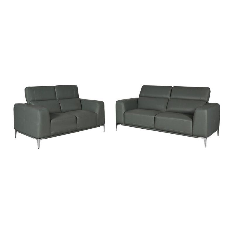 Seedrock 3+2 Leather Sofa Set - Sofa & Living