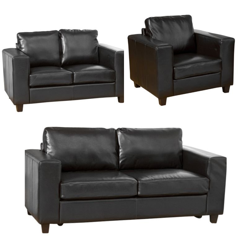 Woodlock 1 Seater Leather Sofa/Armchair - Sofa & Living